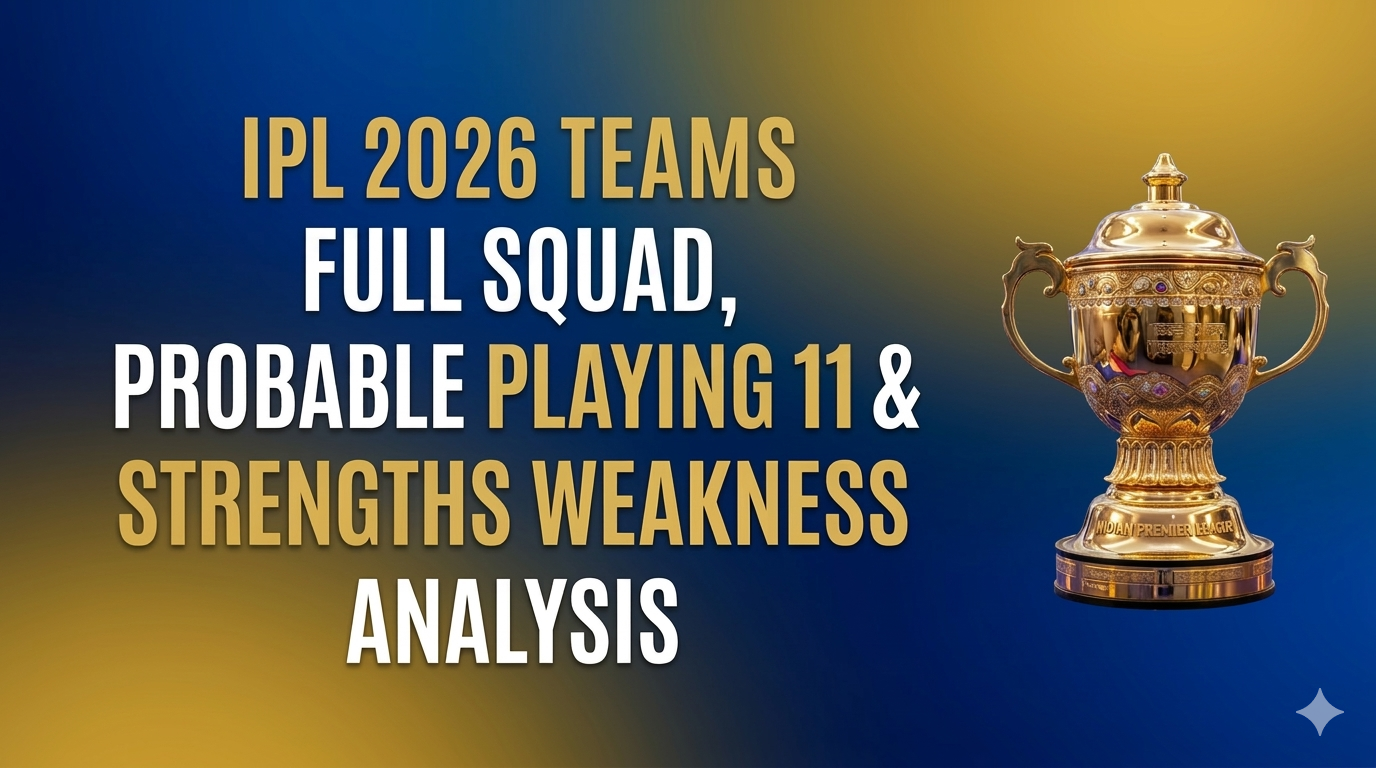IPL 2026 teams full squad