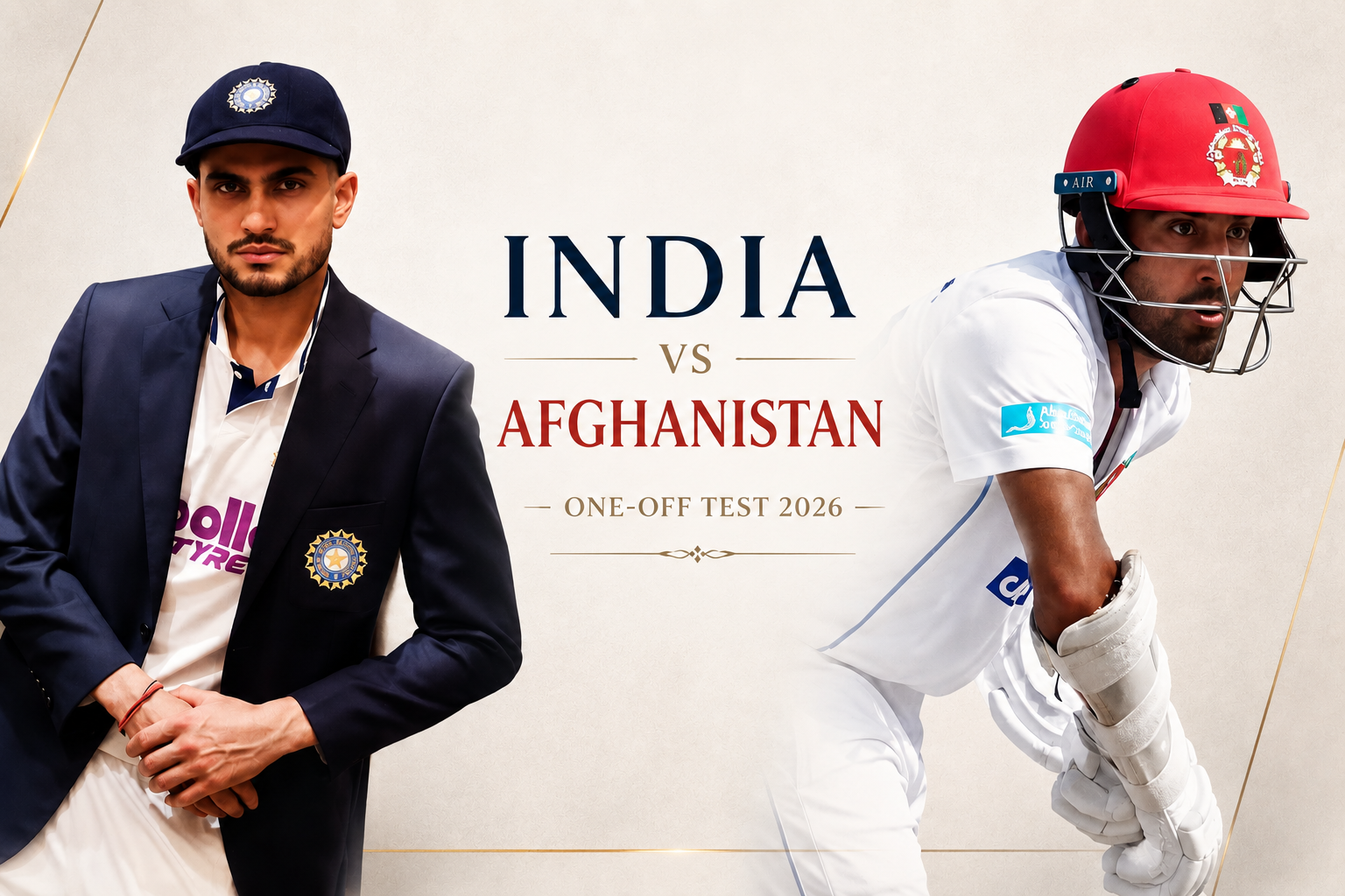 India vs Afghanistan One-Off Test 2026